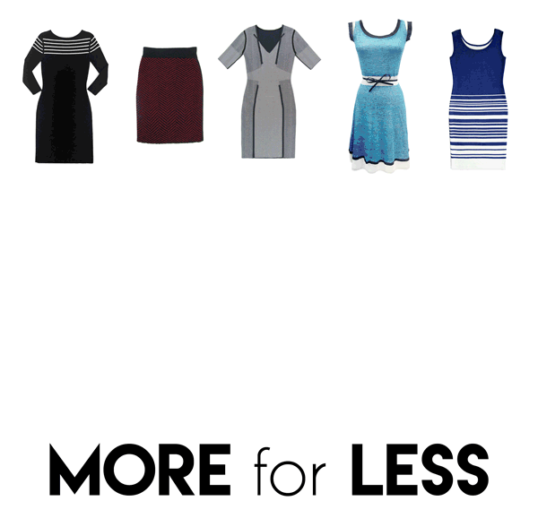 Get Twice the Looks - More for Less