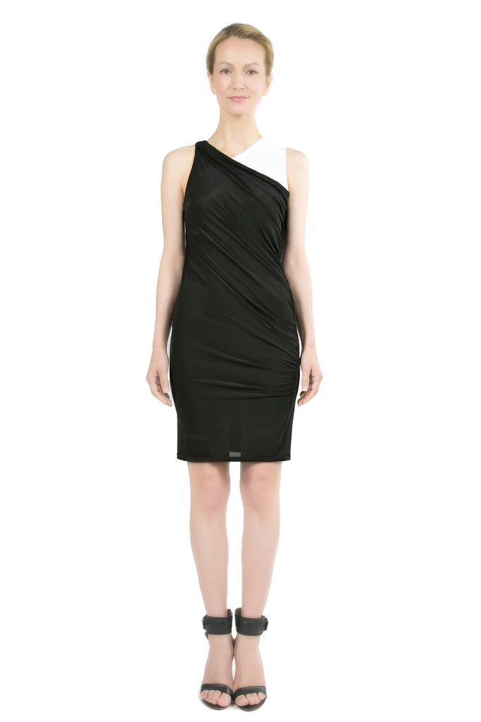 Olympia Reversible Elegant Cocktail Dress C10063_BLKZ_Look2_Fr_style2