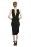 Gia Convertible Elegant Cocktail Dress with Adjustable Hemline C10064_BLKZ_Look3_Bk_style3