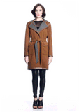 Margaret Reversible Wool/Cashmere Coat - Brown/Grey S10098A_CMLZ_Look2_fr_style2