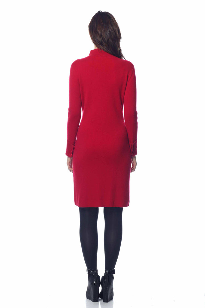 Catherine Convertible 100% Cashmere Dress/Cardigan - Black s10015_blk0_look1_fr_style1