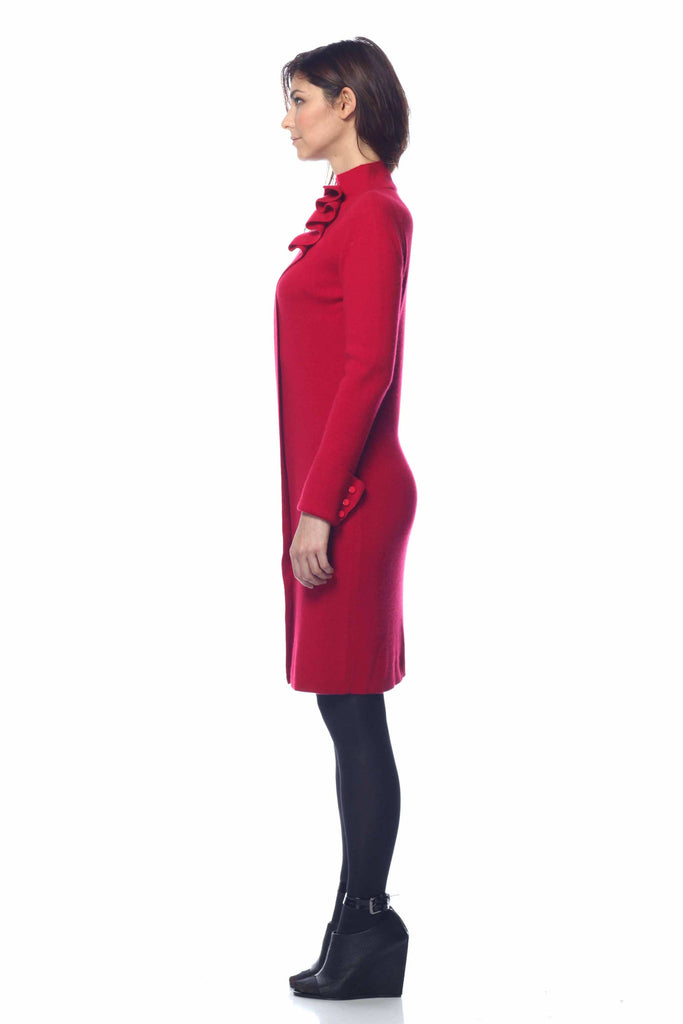 Catherine Convertible 100% Cashmere Dress/Cardigan - Black s10015_blk0_look1_fr_style1