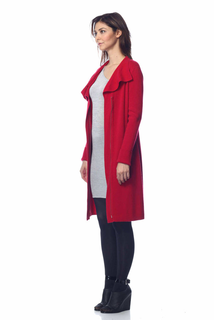Catherine Convertible 100% Cashmere Dress/Cardigan - Black s10015_blk0_look1_fr_style2