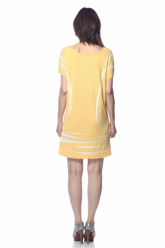 Chiara Round Neck 4-Way Reversible Dress S10037_YLW0_look2_fr_zoom_style1