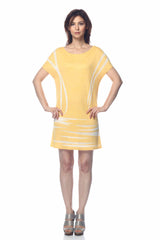 Chiara Round Neck 4-Way Reversible Dress S10037_YLW0_look2_fr_zoom_style1