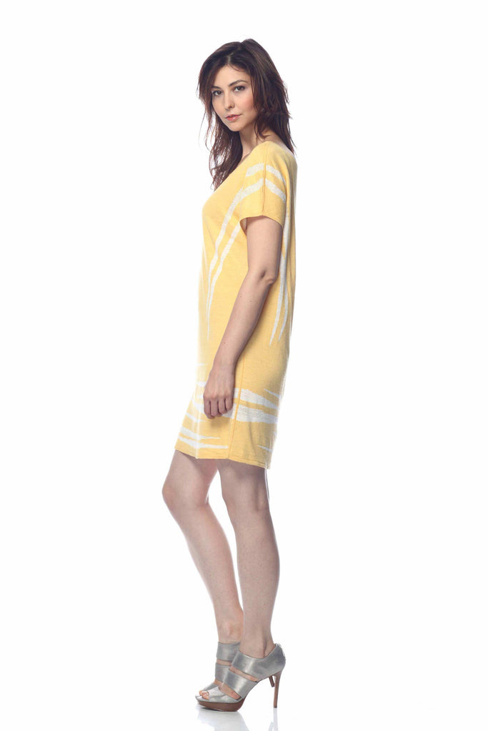 Chiara Round Neck 4-Way Reversible Dress S10037_YLW0_look2_fr_zoom_style1