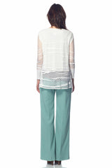 Bianca Soft Reversible Draped Lace Cardigan S10038_WHT0_look2_fr_style1