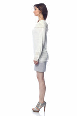 Cara Convertible Sweater/Cardigan with Lace Stitch Details S10047_WHT0_look1_fr_zoom_style1