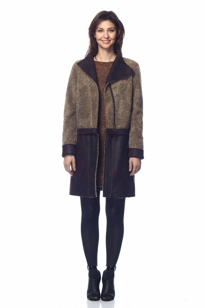 Hayden 6-Way Leather and Faux Shearling Jacket/Coat S10064_BRN0_look3_fr_zoom_style3