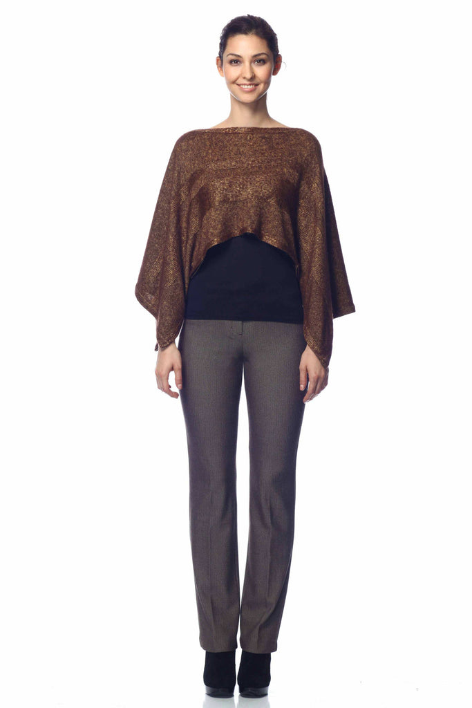 Dominika Luxury 3-Way Convertible Poncho S10070_GLD0_look3_fr_zoom_style3