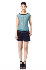 Azzurra Boat Neck Reversible Top S10078_BLUZ_Look1_fr_style1