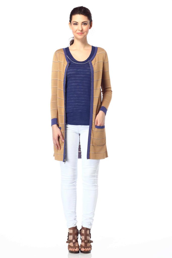Clara Luxury Reversible Zip-Up Cardigan/Dress S10086_BLUZ_Look1_fr_style3