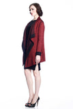 Eleanor Reversible Draped Cardigan - Red/Black S10097_REDZ_Look2_fr_style2