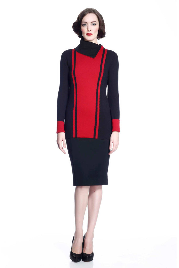Opal Reversible Pullover - Black/Red S10101B_REDZ_Look2_fr_style1