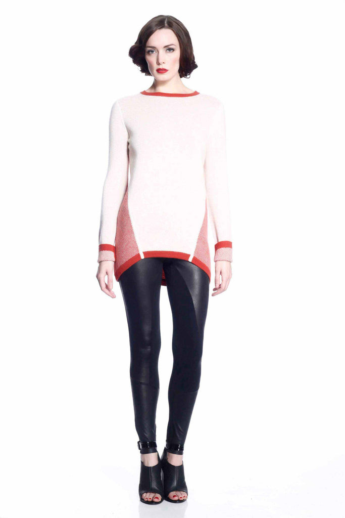 Claudette Reversible Pullover - Red S10102B_REDZ_Look2_fr_style1