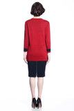 Blanche Reversible V Neck Pullover - Red/Black S10106B_REDZ_Look2_fr_style2