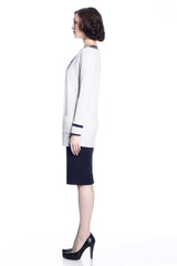 Myrna V-Neck Reversible Cardigan - Navy/Grey S10108A_NVYZ_Look1_fr_style1