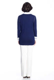 Myrna V-Neck Reversible Cardigan - Navy/Grey S10108A_NVYZ_Look2_fr_style2