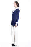 Myrna V-Neck Reversible Cardigan - Navy/Grey S10108A_NVYZ_Look2_fr_style2