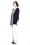 Myrna V-neck Reversible Cardigan - Red/Black S10108A_REDZ_Look2_fr_style2