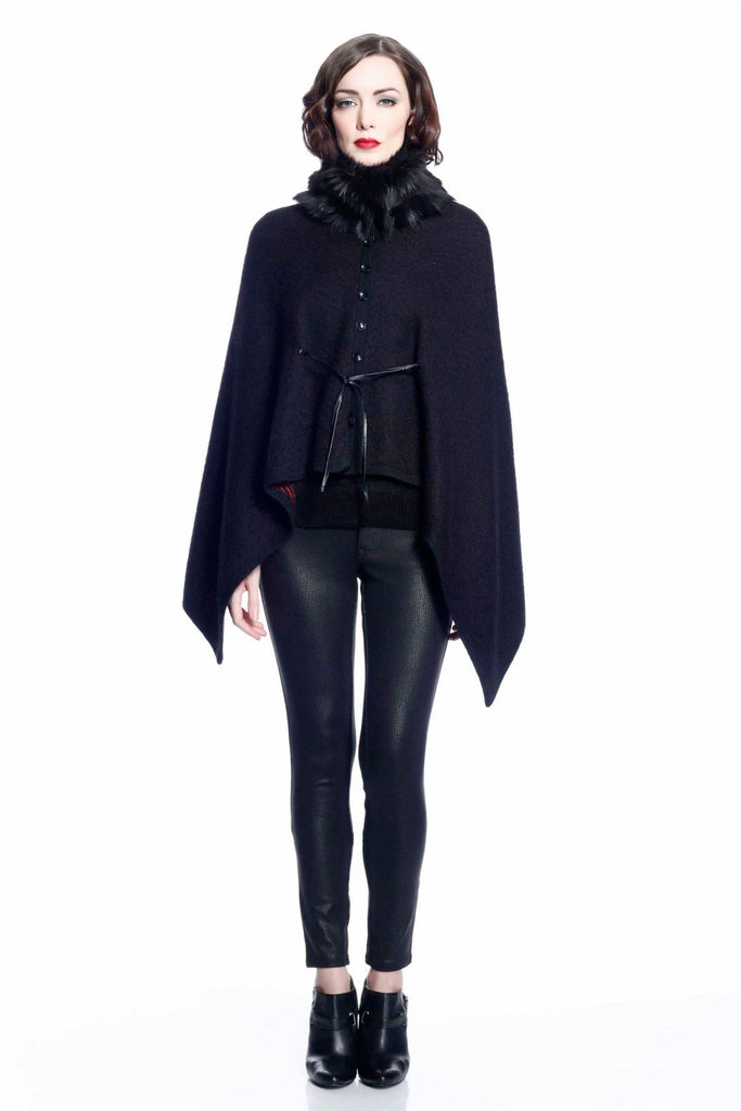 Marcella Reversible 4-Way Cape with Detachable Collar S10118_BLKZ_Look2_fr_style3