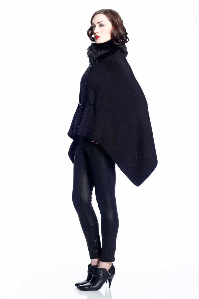 Marcella Reversible 4-Way Cape with Detachable Collar S10118_BLKZ_Look2_fr_style3
