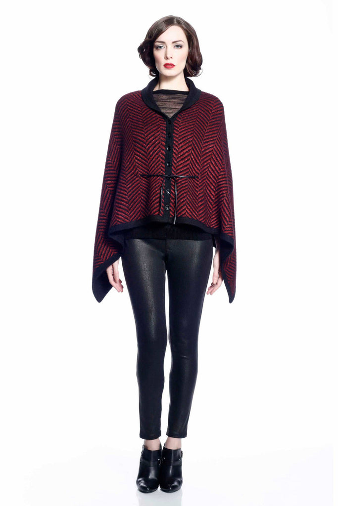 Marcella Reversible 4-Way Cape with Detachable Collar S10118_BLKZ_Look3_fr_style2