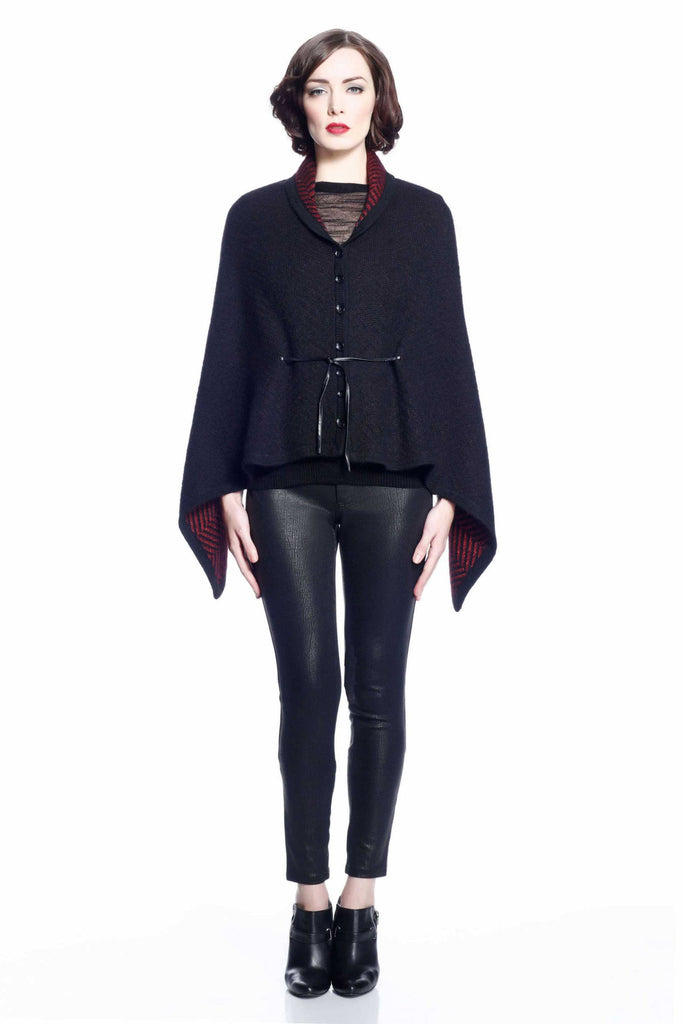 Marcella Reversible 4-Way Cape with Detachable Collar S10118_BLKZ_Look4_fr_style4