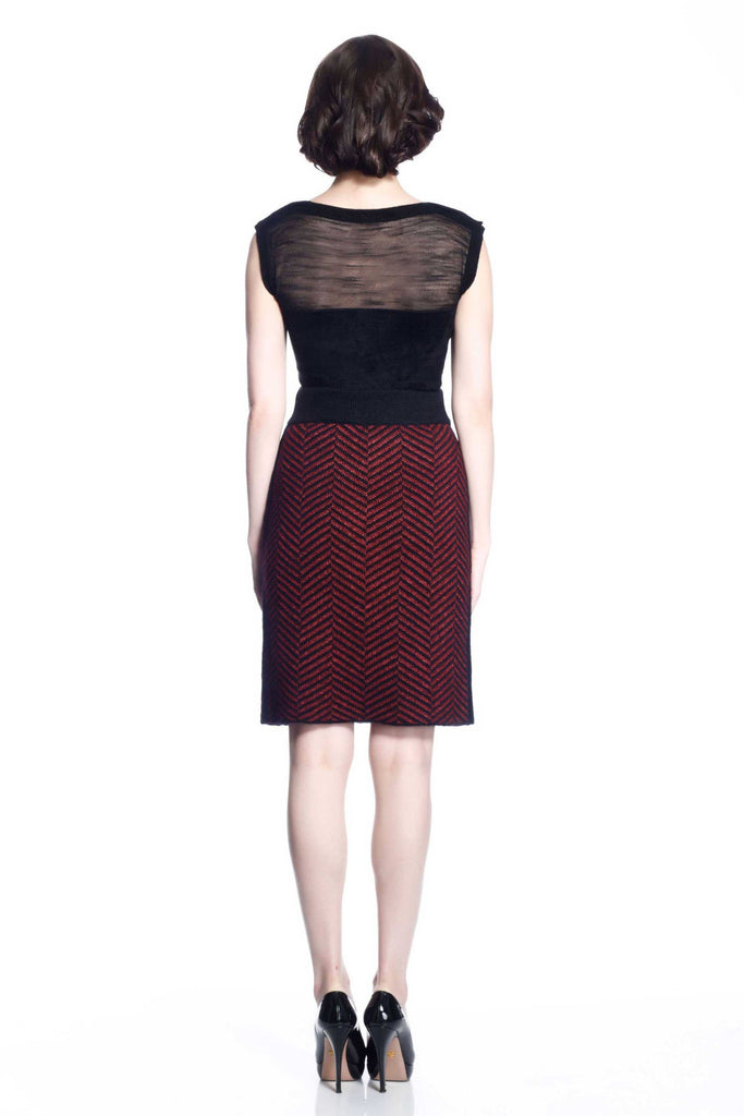 Glenda Reversible Pencil Skirt S10121_BLKZ_Look1_fr_style1