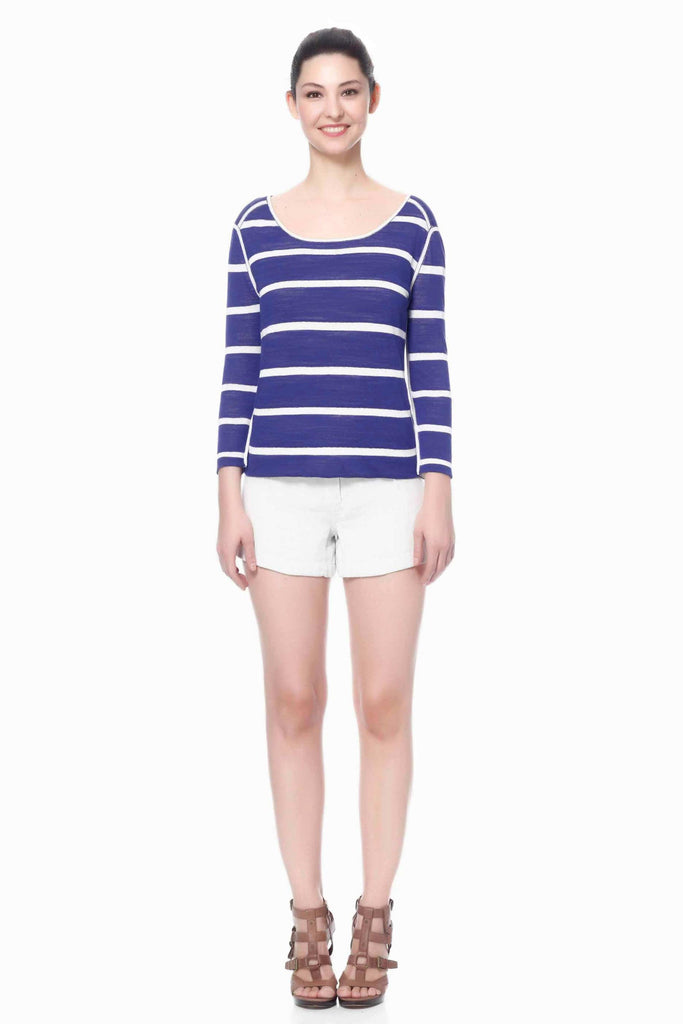 Edith High Neck Cruise Reversible Pullover S10138A_NVYZ_Look1_Fr_style2