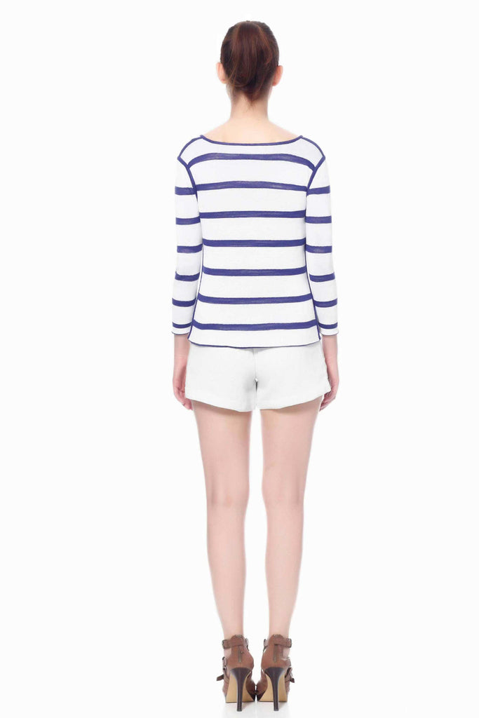 Edith High Neck Cruise Reversible Pullover S10138A_NVYZ_Look2_Fr_style1