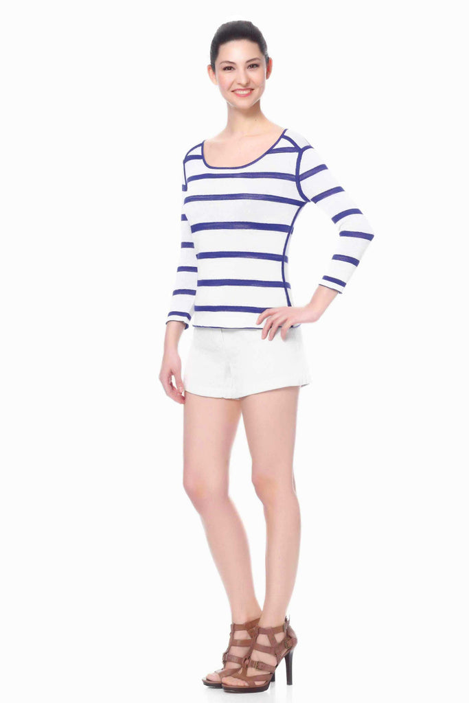 Edith High Neck Cruise Reversible Pullover S10138A_NVYZ_Look2_Fr_style1