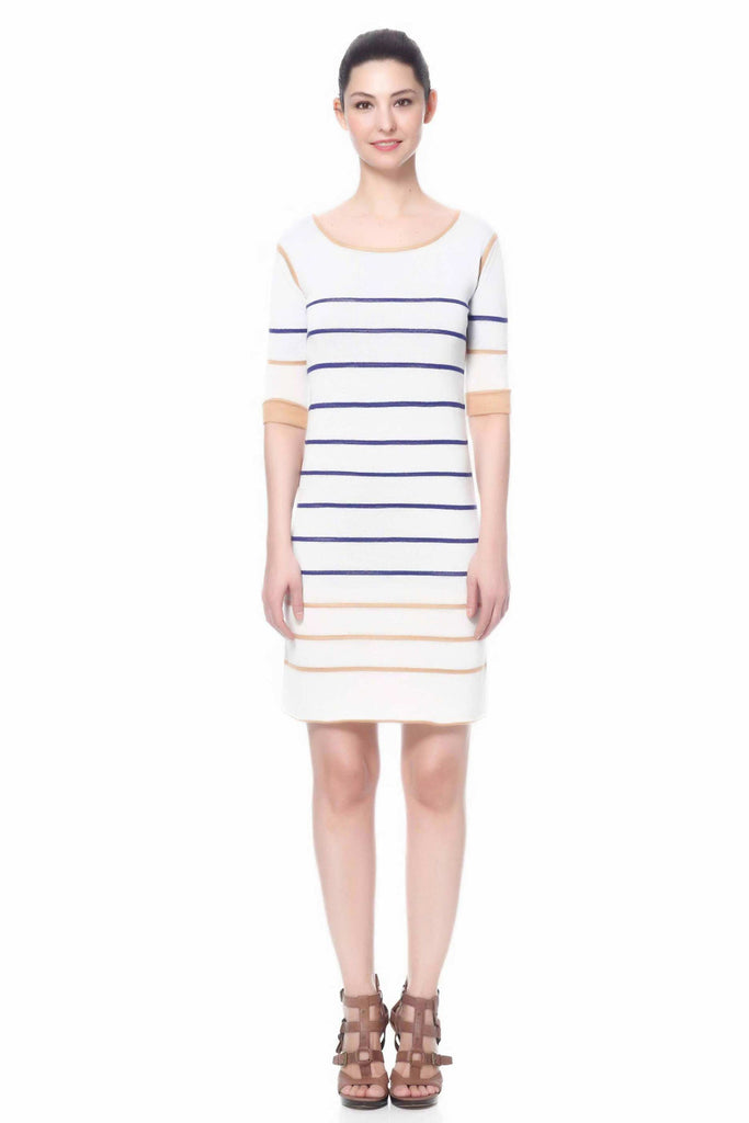 Amandine Reversible 2-Colorway Stripe Dress S10141A_NVYZ_Look1_Fr_style1