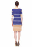 Amandine Reversible 2-Colorway Stripe Dress S10141A_NVYZ_Look2_Bk_style2