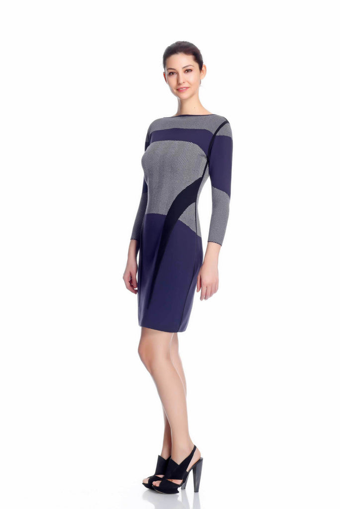 Bela Luxury Boat Neck Reversible Dress S10149_bela_F_02_style2