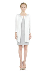 Dorris 3-Way Convertible White Cardigan Dress S10164_WHT0_look1_fr_style1