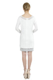 Dorris 3-Way Convertible White Cardigan Dress S10164_WHT0_look3_fr_style2