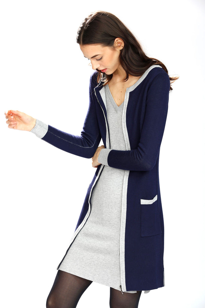 Danielle Reversible 4-Way Silk/Cashmere Cardigan/Dress – Navy/Grey S10180A-Danielle-F-04_style4