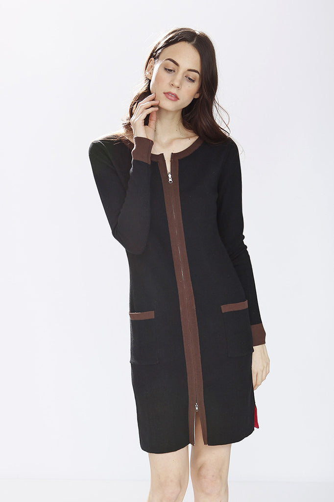 Danielle Reversible 4-Way Silk/Cashmere Cardigan/Dress – Red/Black S10180C-Danielle-F-02_style2