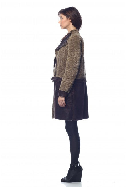 Hayden 6-Way Leather and Faux Shearling Jacket/Coat S10064_BRN0_look3_fr_zoom_style3