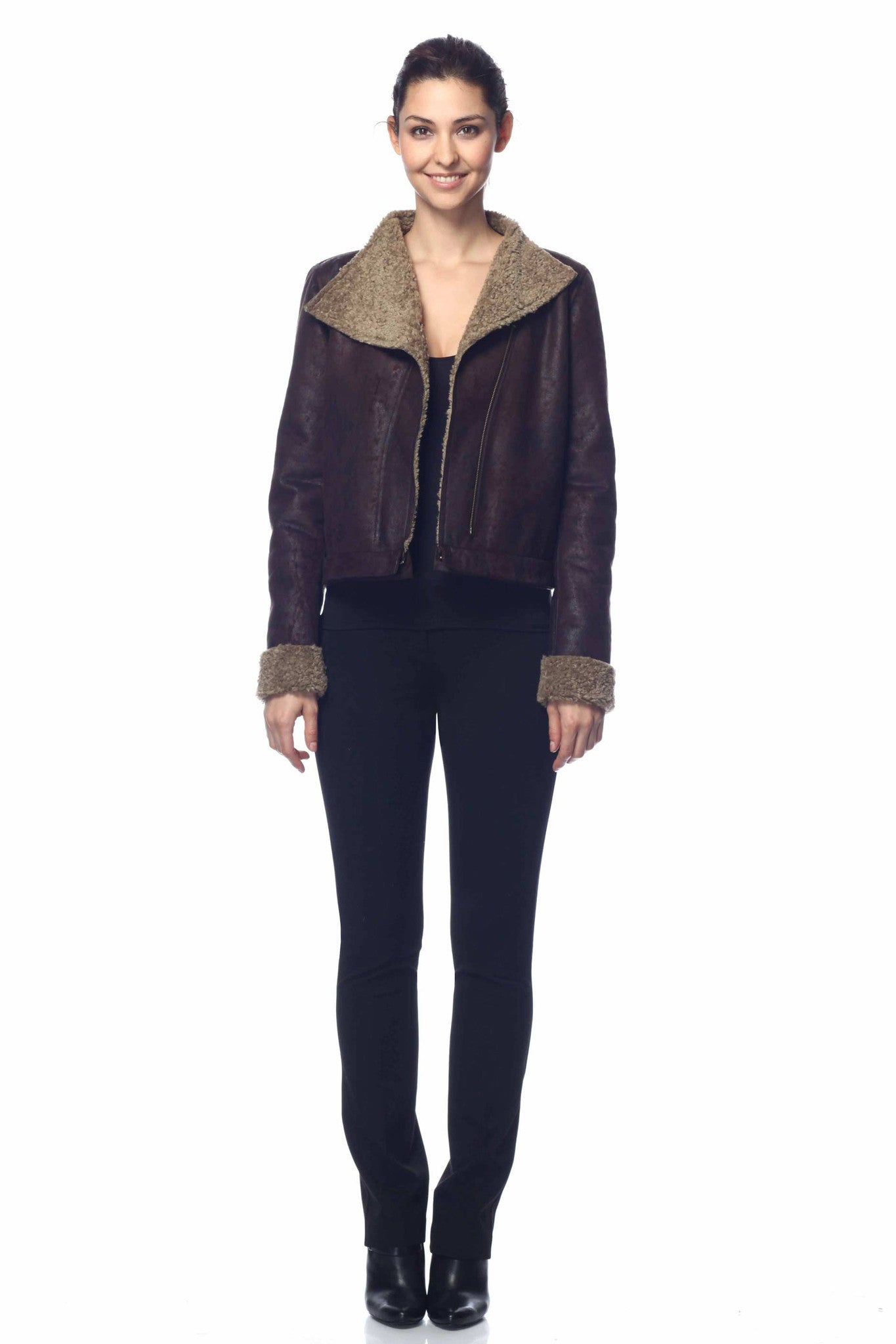 Hayden 6-Way Leather and Faux Shearling Jacket/Coat – Jia Collection Hayden 6-Way Leather and Faux Shearling Jacket/Coat – Jia Collection
